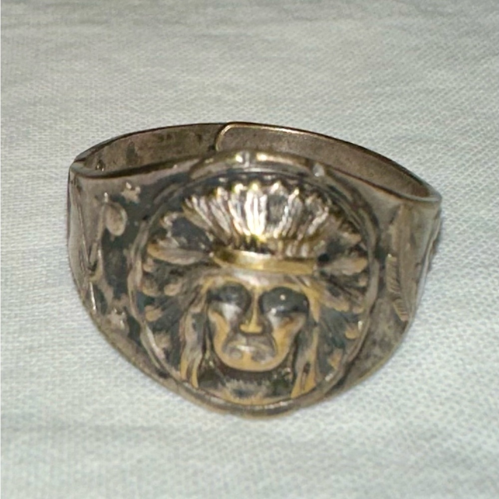 RARE Vintage 1947 Goudey Indian Gum Redemption Ring - Stainless Steel